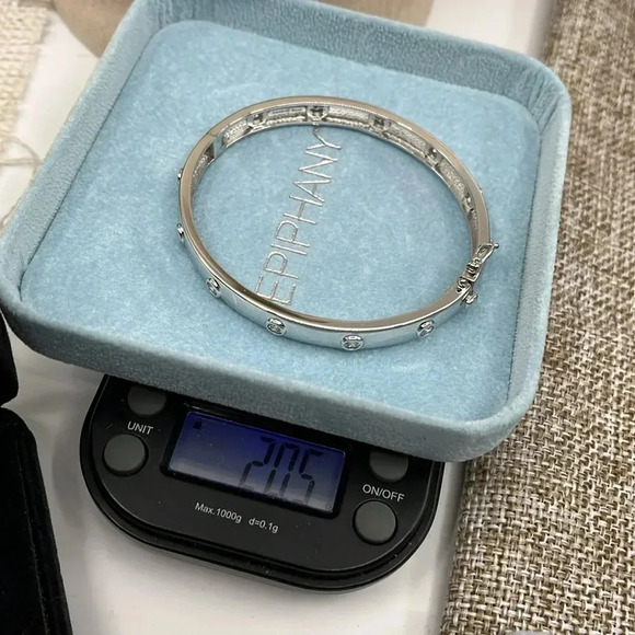 🌟 Epiphany & Diamonique Matching Necklace, Bracelet, Earring - QVC Early 2000's - Picture 17 of 17